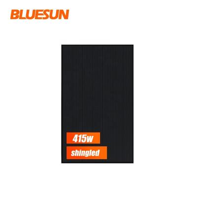 China 20A Bluesun hot sale solar panel 415w full solar panel 400w 405w 410w 415w black solar panel price for sale