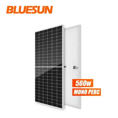 China 25 A Bluesun Solar Panel 550 Watt 550w 560w Perc Trina Mono Solar Panel 560w for sale