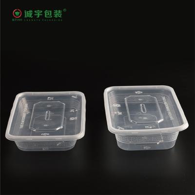 China Recyclable Freshness Preservation Injection Mold Plastic Lunch Box Food Containers Take Away School Lunch Box Storage Box For Kitchen for sale