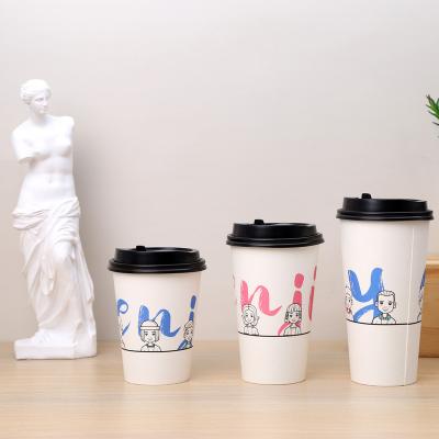 China ODM/OEM Size 8oz 12oz 16oz Disposable Custom Single Wall Coffee Hot Drink Paper Cups for sale