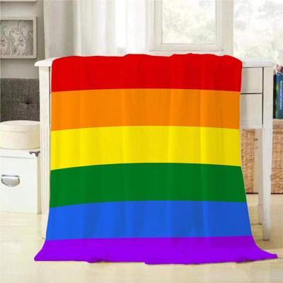 China Wholesale Fashionable China Anti-pilling Flag Rainbow Baby Blanket Professional Manufacturer for sale