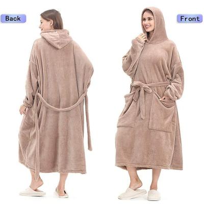 China PORTABLE Wearable Oversized Long Sleeve Hoodie Cover With Pocket Hoodie Cover For Winter for sale