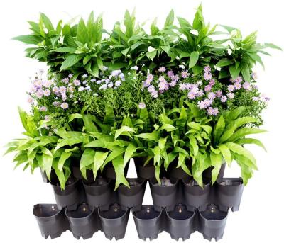 China Eco-friendly Wholesale Orchid Pots Manufacturer Plastic Self Watering Vertical Wall Garden Planter Flower Pot for sale