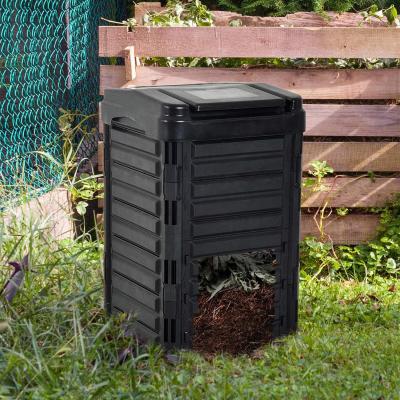 China 336L High Quality Large Stocked Kitchen Food Waste Bin Garbage Bin Garden Compost Trash Can Tumbler for sale