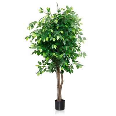 China Modern Indoor 160CM Banyan Tree Cheap Green Simulation Artificial Plants for sale