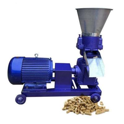 China Poultry Farm Rice Husk Poultry Chicken Fish Animal Feed Milling Pellet Making Machine Flat Die for sale