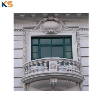 China Reasonable Cost GRC Window Frame Cement Door Window Border Casting Concrete Decorative Trim for sale