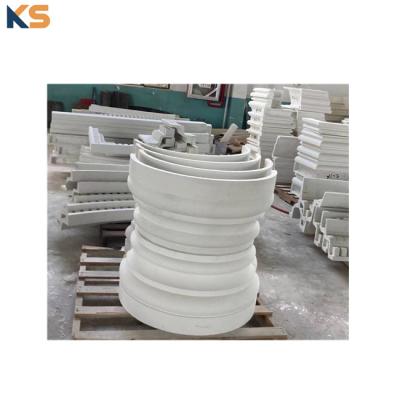 China Reasonable Costs Villa Exterior Decoration GRC Fiberglass Reinforced Concrete Casting Roman Column Pillar for sale