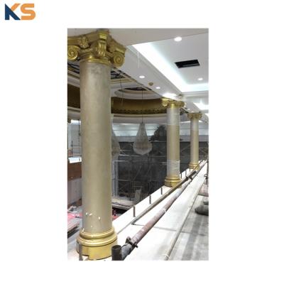 China Reasonable Cost Fiberglass Reinforced GRP FRP Resin Plastic Roman Columns Pillar Sculpture for sale