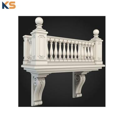 China Reasonable Cost Lightweight Concrete GRP Railing GRC Baluster Mold for sale