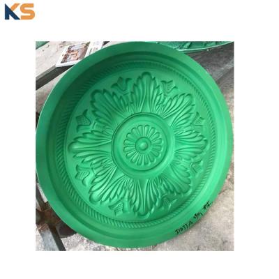 China Mordern Good Quality FRP Plastic Fiberglass Ceiling Rose Medallion Center Panel Molds for sale