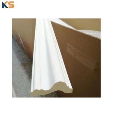 China Reasonable Cost PU Polyurethane Wall Cornice Decorative Chair Rail Crown Moldings for sale