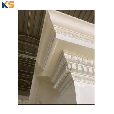 China Reasonable Costs Building Exterior GRC Decorative Cement Cornice Concrete Gutter Molding for sale