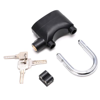 China Waterproof Short Beam Motor Alarm Padlock Motorcycle Lock Alarm 10 x 9.5 x 3.6cm for sale