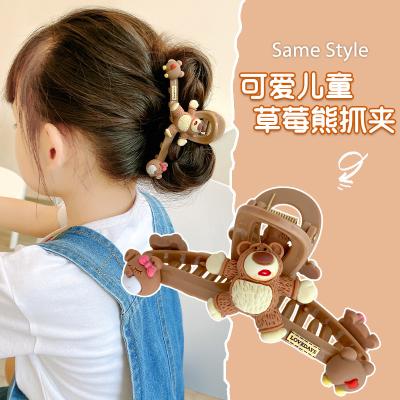 China Simple Brown Bear Headwear Hairpin Tall ALLOY Shark Claw Clip for sale