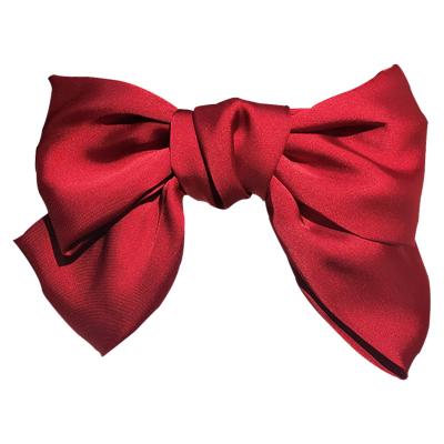 China ALLOY hairpin girl flat soft top hair clip headdress super big bow fairy back style for sale