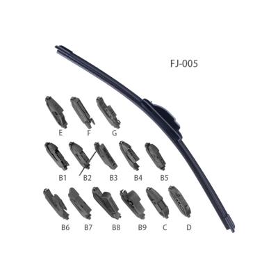 China Fit for 99% cars multifunctional frameless silicone wiper blade car wiper blade J005 for sale