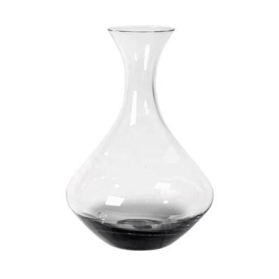 China New Classic/Postmodern Color Glass Colored Smoke Gray Colored Thick Bottom Wine Bottom Decanter for sale