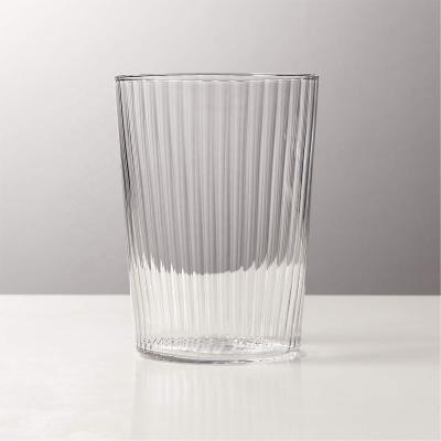 China New Classic / Postmodern Texture OPTICAL Grooved Thin Cooler Marta GLASS for sale