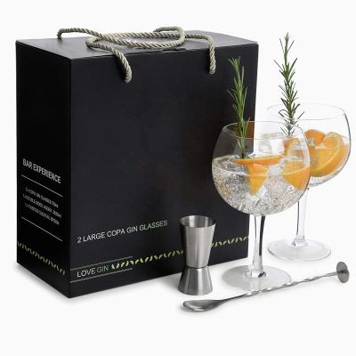 China New Handmade Classic/Postmodern Gin Glass Pro Cocktail Spoon and Double Sided Jigger Glasses from G&T for sale