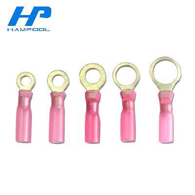 China Waterproof Water Proof Hampool Electrical Wire Splices Heat Insulated Solid Ring Terminals Shrink for sale