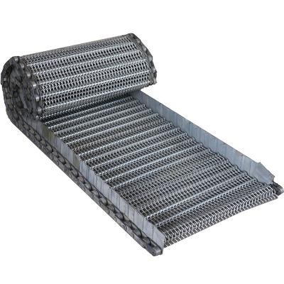 China Heat Resistant Metal Honeycomb Flat Metal Wire Mesh Conveyor Belts for sale