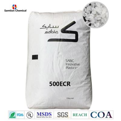 China SGS S-Plastic Lexan Polycarbonate Plastic Resin Pellets 500ECR 10% Glass Fiber for sale