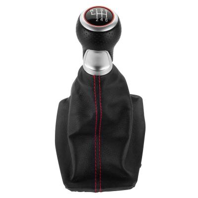 China Leather+plastic 5/6 Speed ​​Gear Shift Knobs With Boot For Audi A4 S4 B8 8K A5 8T Q5 8R S Line 07-15 for sale