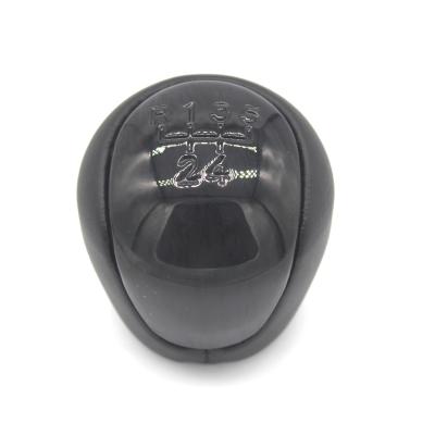 China Black Leather Plastic+Leather 5 Speed ​​Car Gear Shift Knob For Forte Soul Elantra I30 for sale