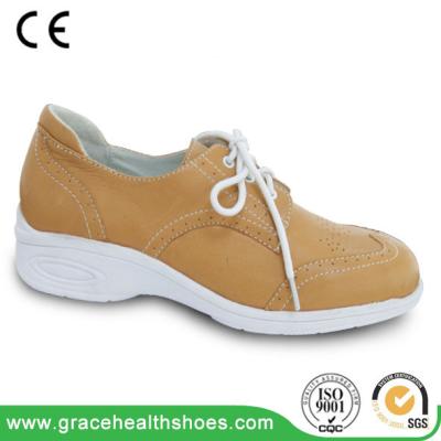 China Women Extra Depth Wide Width Lace-up Comfort Footwear Nubuck Leather for sale