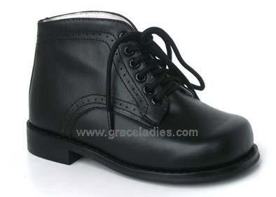 China Black Leather Orthopedic Shoes For Splint Wearing #4610081 for sale