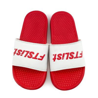 China Greatshoe Flat Breathable Fashion Summer Red Slippers Anti-slippery, Indoor Outdoor Slippers For Men With Logo for sale