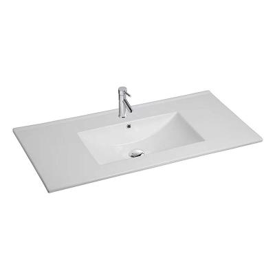 China Wholesale Modern High Quality White Ceramic Luxury Cabinet Basins Kitchen Sink Shower Basin for sale