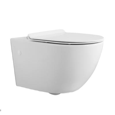 China Bidet Fixing Double-flow Top-pressing Two-end Type Wall Hung Toilet With Bidet Function for sale