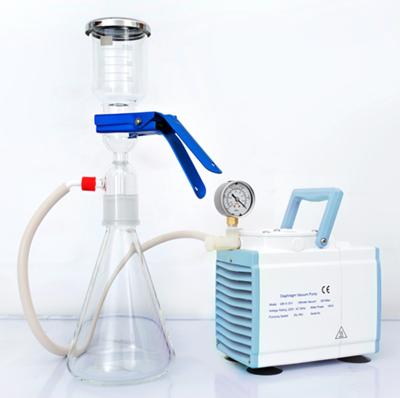 China Lab Filtration 1L/2L Glassware Vacuum Filtration Apparatus With 47mm/50mm Membrane Glass Filter Assembly for sale