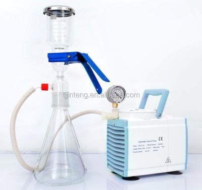 China High Boro Glassware Lab Glassware Solvent Vacuum Filtration Apparatus With 1000ml Flask For HPLC Filter Purification for sale