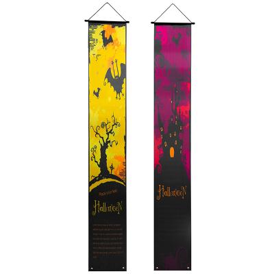 China Healthcare Institutes Manufacture offer poly halloween couplets outdoor decoration couplets flag custom decoration flags for sale