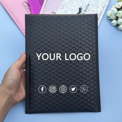 China shoes & 50PCS Apparel Custom Logo Foil Bubble Mailer Packaging Mailer Padded Mailing Bags Mailing Mailers Bubble Mailers With Custom Logo Printed for sale