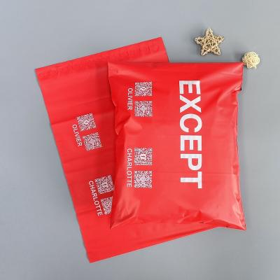 China shoes & luxury red apparel ecommerce mailing bags logos printing packaging use poly mailing poly bags custom apparel bags for sale for sale