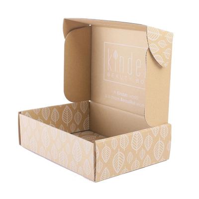 China Biodegradable Custom Logo/Printed Luxury Corrugated Folding Kraft Paper Packaging Box Cardboard Shipping Mailer Boxes for sale