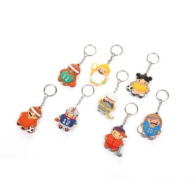 China Cute Durable Best Price PVC Anime 3D Figure Key Chain Ring For Gift Items for sale