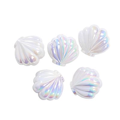 China Festival Decoration Selection Personalized Iridescent Sea Shell Openable Fillable Plastic Easter Eggs for sale