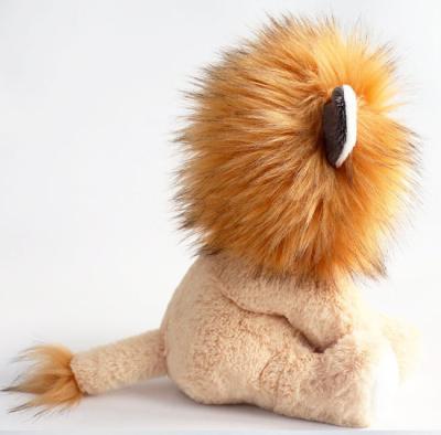 China Soft Plush Floppy Disc Resting Promotional Brown Sea Howl Praying Orange Custom Moscot Mini Little Large Lion Stuffed Toy Nice and Cute for sale