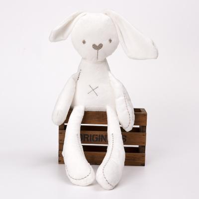 China Plush Ear Drop Sleeping Comfort Hand Knitting Couples Bunny Dolls Stuffed Animal Toys Customized Cheap Plush Rabbit Toy And Cushion for sale