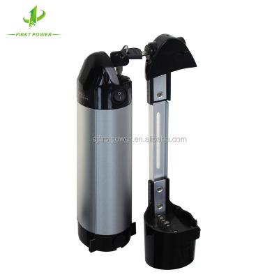 China Small water bottle battery case 7S2P 24V 5.8Ah rechargeable lithium battery pack for E-bike 339*70mm for sale