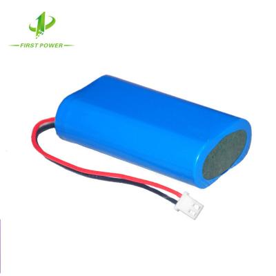 China Led Light Battery ICR18650 2S1P 7.2V 2000mah Li Ion Battery Pack Recharge For Led Lights for sale