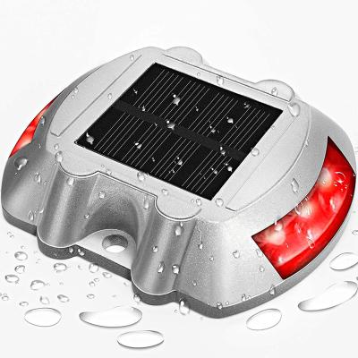 China Outdoor IP68 Waterproof LED Solar Powered Road Stud Light Road Reflective Ground Light Warning Light Horseshoe shape Traffic lamp for sale