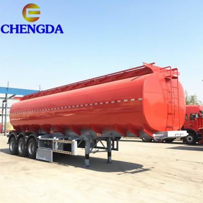 China Truck Trailer 3 Axle 55000 Liter Fuel Tanker Semi Trailer Truck Hydraulic Oil Tank for sale