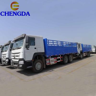 China Howo 6x4 10 Wheel 336hp Metal Barrier Cargo Truck To Djibouti for sale