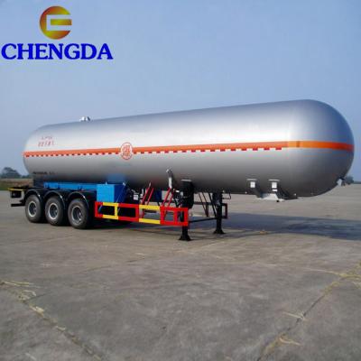 China Truck Trailer 3 Axles 45000 Liters Storage Tank Gas Tanker Semi Trailer For Sale for sale